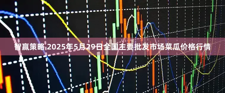 智赢策略 2025年5月29日全国主要批发市场菜瓜价格行情